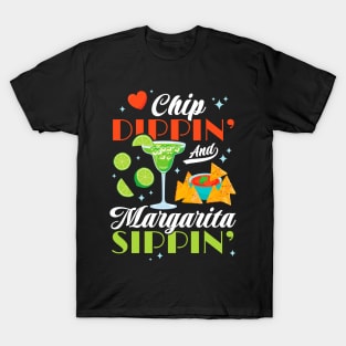 Chip Dippin' And Margarita Sippin' Funny Cinco de Mayo Men T-Shirt